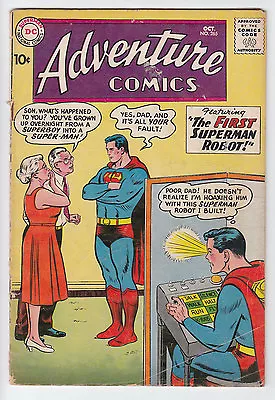 Buy ADVENTURE COMICS # 265 Superboy SUPERMAN ROBOT 1959 G-VG 3.0 • 19.99£