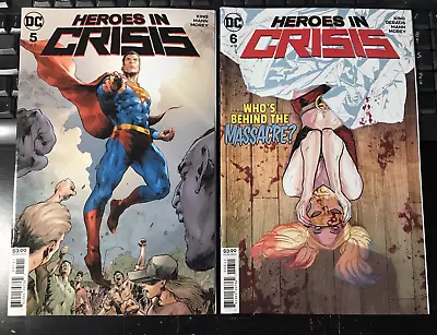 Buy DC Comics - Heroes In Crisis #5 & #6 - Superman Harly Quinn Justice League JLA • 4.99£