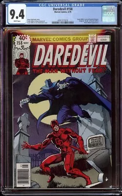 Buy Daredevil # 158 CGC 9.4 White (Marvel, 1979) 1st Frank Miller On Daredevil • 281.50£
