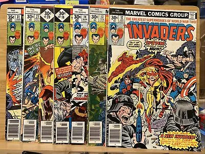 Buy Marvel Comics The Invaders 7 Book Lot 12, 13, 14, 18, 20, 21 And 31 Good • 23.83£
