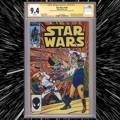 Buy CGC 9.4 SS Star Wars #104 Signed By Steve Leialoha & Jim Shooter 1986 WP • 278.02£