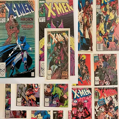 Buy Uncanny X-Men 256 To 277 Jim Lee Chris Claremont Era X-Men Comics Lot • 166.80£