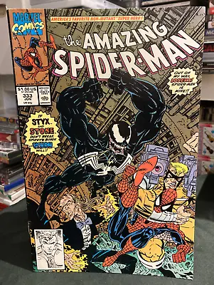 Buy Marvel Comics The Amazing Spiderman #333 June 1990 Venom Styx And Stone       62 • 9.99£