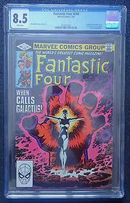 Buy Fantastic Four #244 👓 CGC 8.5 WHT 👓 1st NOVA 1982 Avengers Doctor Strange  • 55.50£