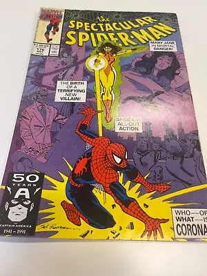 Buy Spectacular Spider-man #176 (1991) 1st App Corona - 9.2 Nm- (marvel) • 10.27£