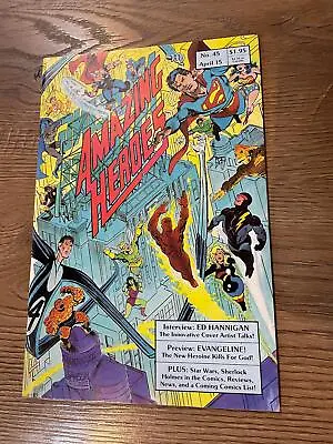 Buy Amazing Heroes #45 - Fantagraphics - 1984 - 1st App Teenage Mutant Ninja Turtles • 349.95£
