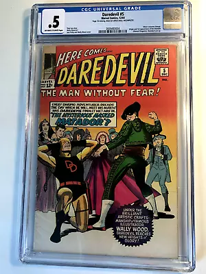 Buy Daredevil #5 (1964) CGC 0.5 Silver Age Marvel Comic Book 1st App The Matador! • 51.63£