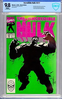 Buy Incredible Hulk 377 CBCS 9.8 KEY 1st Appearance Of The Professor Hulk • 79.02£