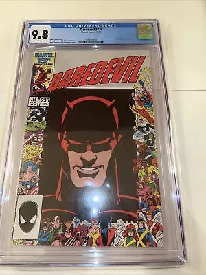 Buy Daredevil #236 CGC 9.8 WHITE Pages (Marvel  Nov. 1986)  • 110.63£