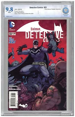 Buy Detective Comics Vol 2 #33 CBCS 9.8 NMMT White Pgs Tony Moore Retailer Incentive • 59.30£