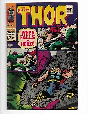 Buy Thor 149 - Vg/f 5.0 - 2nd App Wrecker - Loki - Odin - Balder - Sif (1968) • 27.98£