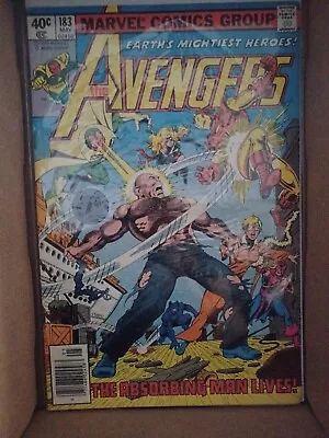 Buy Avengers #183 Ms. Marvel Joins! Absorbing Man Appearance! Marvel 1979 • 3.96£