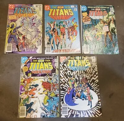 Buy New Teen Titans (1980) #s 9 12 13 14 27 - Lot Of 5 • 5.60£