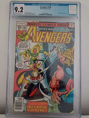 Buy Avengers # 166 Cgc 9.2  Vs Count Nefaria Supreme  Cents 1977 • 89.95£