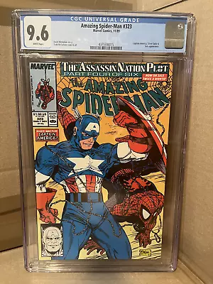 Buy Amazing Spider-man #323 CGC 9.6 Todd McFarlane Art Captain America • 75.62£
