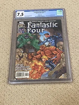 Buy Fantastic Four 1 CGC 7.5 White Pages  (Classic Cover!!) • 30.38£