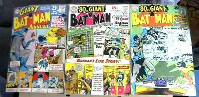 Buy BATMAN Annual #5 + 80 Page Giant #5 + #203 (1963/1964/1968) 3 X 80 Pg DC Annuals • 59.99£