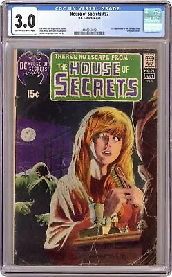 Buy House Of Secrets #92 CGC 3.0 1971 4308363012 1st App. Swamp Thing • 1,088.83£
