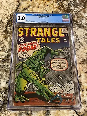 Buy Strange Tales #89 Cgc 3.0 Rare White Pages 1st Fin Fang Foom Huge Marvel Key Mcu • 1,239.34£