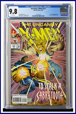 Buy Uncanny X-Men #311 CGC Graded 9.8 Marvel 1994 Cover John Romita Jr. Comic Book. • 129.52£