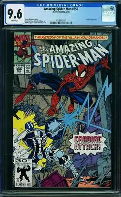 Buy AMAZING SPIDER-MAN  #359  High Grade NM+9.6 CGC, NICE!  WHITE PAGES 4016391010 • 55.60£