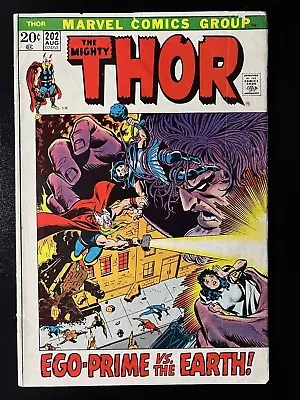 Buy The Mighty Thor #202- Raw 7.0 FN/VF • 19.98£