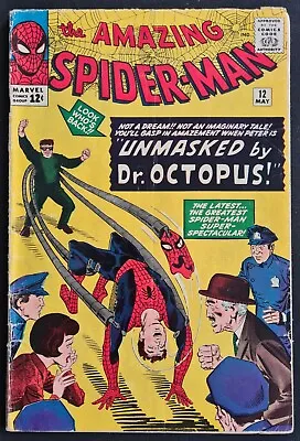 Buy US - Amazing Spider-Man 12 - Dr. Octopus - Stan Lee, Steve Ditko, Marvel Comics • 210.85£