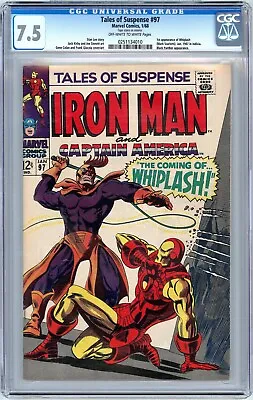Buy Tales Of Suspense #97.  1st Appearance Of The Whiplash. CGC 7.5 • 110.42£