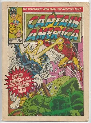 Buy Captain America #3 Weekly GD/VG (1981) Marvel Comics UK • 3.50£