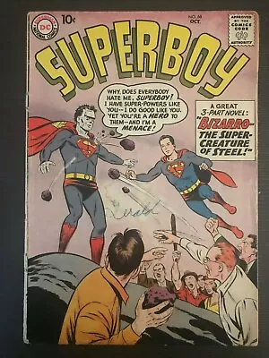 Buy Superboy 68 First Printing Original 100% Complete 1958 DC Comic Book 1st Bizarro • 1,182.60£