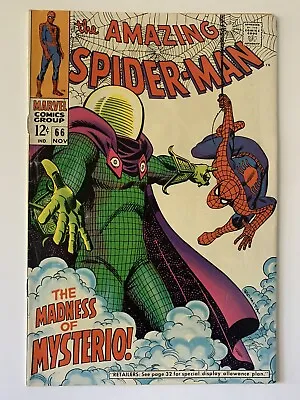 Buy Amazing Spider-man #66 6.5 Fn+ 1968 The Madness Of Mysterio! Marvel Comics • 122.85£