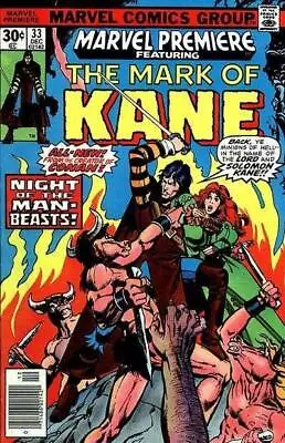 Buy Marvel Premiere (1972) #  33 (7.0-FVF) 1st Color Comic Appearance Kane 1976 • 8.10£