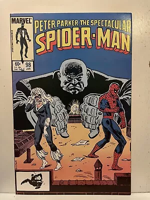 Buy Spectacular Spiderman #98 * 1984 Marvel * First Spot * Needs Pressed FN? * (L30) • 15.93£
