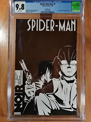 Buy SPIDER-MAN NOIR #1 VARIANT COVER (2009) Marvel Comics, CGC 9.8, WHITE Pages • 249.99£
