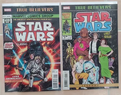 Buy STAR WARS #1 & 107 *Marvel True Believers Comics* HIGH GRADE • 15.88£