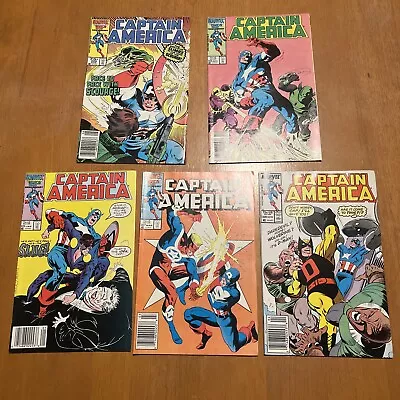 Buy Captain America 5 Comic Lot #s 320 324 325 327 328 Newsstand Edition Marvel 25th • 21.61£