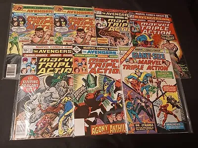Buy Marvel Triple Action Lot Of (7) #30 (2) #31 #32 #33 #38 Giant Size 1 All Vf • 23.98£