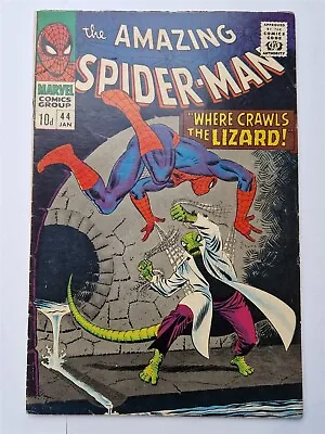Buy Amazing Spider-man #44 Fn- (5.5) January 1967 Lizard Apps Marvel Comics ** • 159.99£
