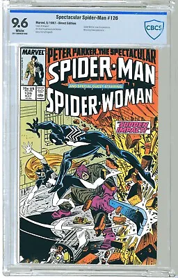 Buy Spectacular Spider-Man  #126  CBCS  9.6   NM+  White Pgs Spider-Woman Cover & Ap • 51.97£
