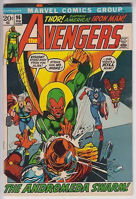 Buy Avengers # 96  Vf+ 8.5  Neal Adams Kree Skrull War  Cents 1972 • 58.95£