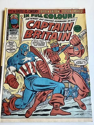 Buy Captain Britain No 16 Marvel UK Jan 1977 A Hero Unmasked Stan Lee • 20£