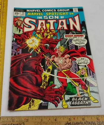 Buy Marvel Spotlight #15 Son Of Satan Comic Book VF 1970s Black Sabbath • 15.80£