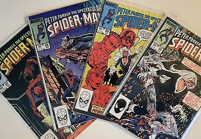 Buy Peter Parker The Spectacular Spider-Man Lot #87-90 (Marvel 1984) Black Cat App • 37.05£
