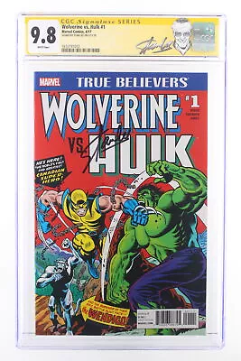 Buy Wolverine Vs. Hulk #1 - Marvel 2017 CGC 9.8 Reprints Hulk #181 SIGNED STAN LEE • 398.96£
