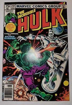 Buy The Incredible Hulk # 250 Marvel  Key Book Battles The Silver Surfer 7.5 • 19.77£