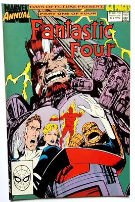 Buy Fantastic Four King-Size Annual 23 Marvel 1990 1st Appearance Of Ahab • 3.99£