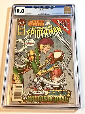 Buy 1995 Amazing Spider-Man 406 *Newsstand* 1st Full Appearance Lady Octopus CGC 9.0 • 118.25£