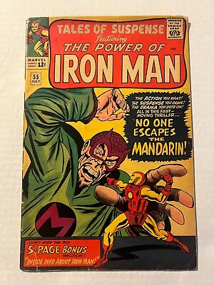Buy Tales Of Suspense #55 3rd Appearance Of The Mandarin Jack Kirby Cover Art 1964 • 160.86£