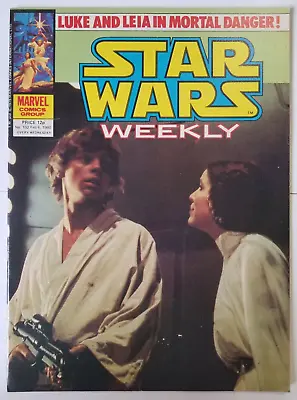 Buy Star Wars Weekly #102 VF/NM (Feb 6 1980, Marvel UK) Luke & Leia Photo Cover • 32.14£