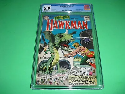 Buy Brave And The Bold #34 CGC 5.0 From 1961! DC 1st App & Hawkman VG/F • 431.73£
